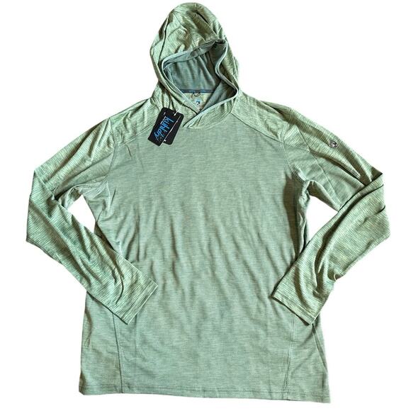 NWT Men’s Kuhl Engineered Hoodie Long Sleeve Shirt Size XL Citrus Green Kuhldry - Picture 1 of 5